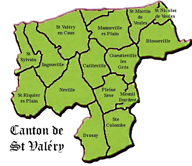 Carte du canton de Saint-Valery-en-Caux